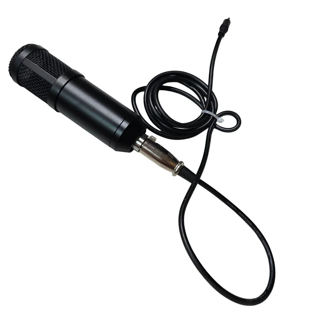 Professional Condenser Microphone Black XLR to 3.5mm Jack Low Noise Cable Mic G3